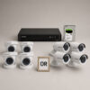 HIKVISION DS-2CE56C0T-IRF HD CCTV Camera Solution – 4 CAM Package | IR Night Vision | Water and dust resistant (IP67) | Smart motion detection | Day/Night switch | remote viewing/playback from mobile | with Installation | Full HD 1080 | 24Hrs Recording