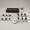 HIKVISION DS-2CE56C0T-IRF HD CCTV Camera Solution – 6 CAM Package | IR Night Vision | Water and dust resistant (IP67) | Smart motion detection | Day/Night switch | remote viewing/playback from mobile | with Installation | Full HD 1080 | 24Hrs Recording