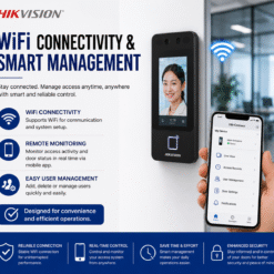 Hikvision DS K1T342MFWX Single Door Face Recognition Fingerprint Password Card Time Attendance with Wifi Door Access System Package (3)
