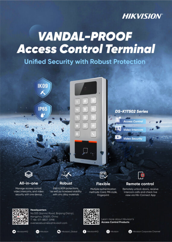 Hikvision Double Door Access Control Terminal Ds-k1t502 Package For *double Leaf Door From Iroyal.