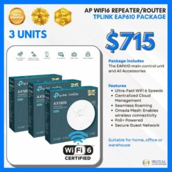 TPLINK EAP﻿610 Ap Wifi6 Repea﻿ter Router Ceiling Access Point Package with installation (3)