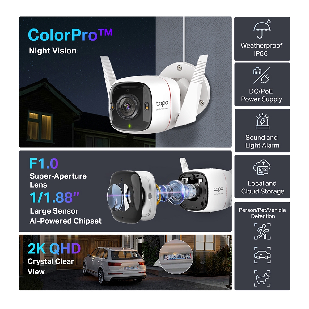 TPlink C325WB 2K QHD Outdoor Security WiFi Camera (1)