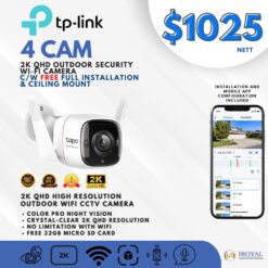 TPlink C325WB 2K QHD Outdoor Security WiFi Camera – 4 CAM Package (1)