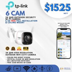 TPlink C325WB 2K QHD Outdoor Security WiFi Camera – 6 CAM Package (1)