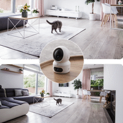 EZVIZ H7C Dual 2K Dual Lens 1 CAM PACKAGE Pan Tilt Smart Color Night Vision Auto Smart Tracking WiFi Camera with 64GB microSD card