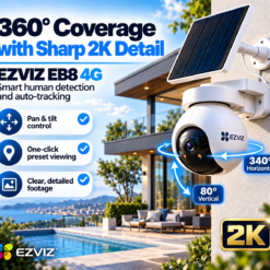 EZVIZ EB8 4G SIM Card 2K Pan & Tilt Wire-Free Battery IP CCTV Camera with Solar Panel 24 EZVIZ EB8 4G SIM Card 2K Pan & Tilt Wire-Free Battery IP CCTV Camera with Solar Panel - Image 11