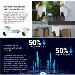 EZVIZ H8c 4G SIM Card 2K Pan & Tilt Outdoor IP CCTV Camera (10)