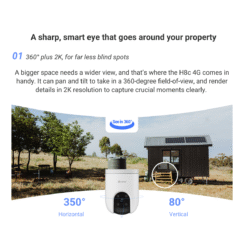 EZVIZ H8c 4G SIM Card 2K Pan & Tilt Outdoor IP CCTV Camera (4)