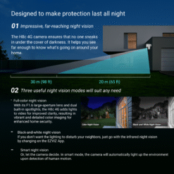 EZVIZ H8c 4G SIM Card 2K Pan & Tilt Outdoor IP CCTV Camera (7)