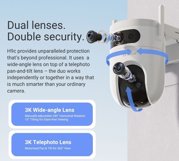EZVIZ H9C Dual 3K Pan & Tilt WiFi Outdoor CCTV Camera with Installation (2)
