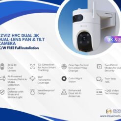 EZVIZ H9C Dual 3K Pan & Tilt WiFi Outdoor CCTV Camera with Installation