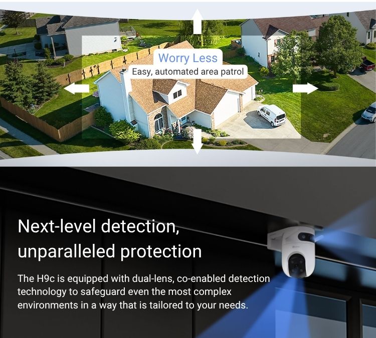 EZVIZ H9C Dual 3K Pan & Tilt WiFi Outdoor CCTV Camera with Installation (4)
