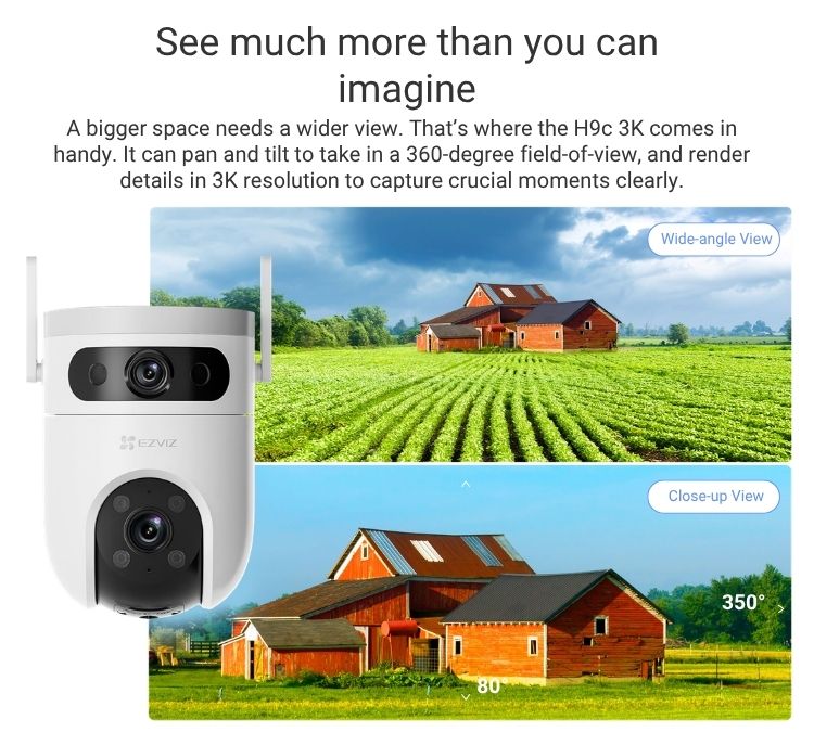 EZVIZ H9C Dual 3K Pan & Tilt WiFi Outdoor CCTV Camera with Installation (6)