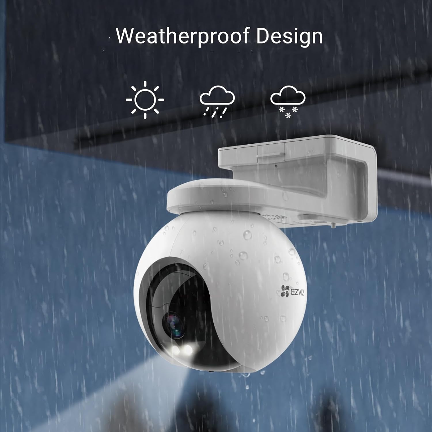 EZVIZ HB8 2K Pan & Tilt Battery Powered Outdoor CCTV Camera Package (5)