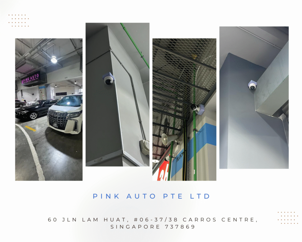Hikvision IP POE CCTV Camera System Iroyal Client Installation Pink Auto Pte Ltd (1)