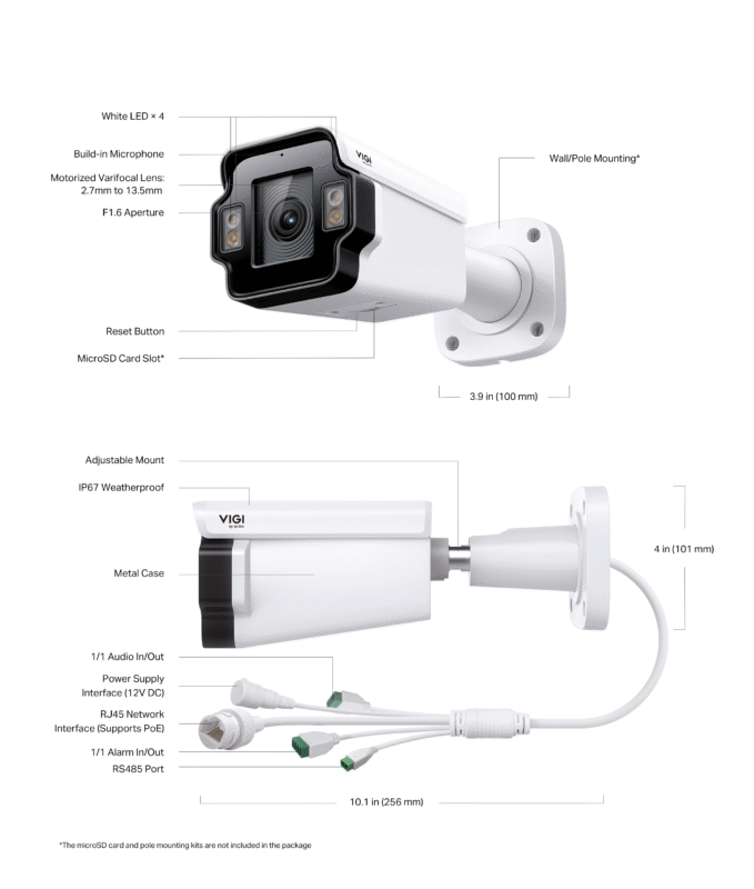 VIGI InSight LPR345Z License Plate Recognition CCTV Camera Package (1)