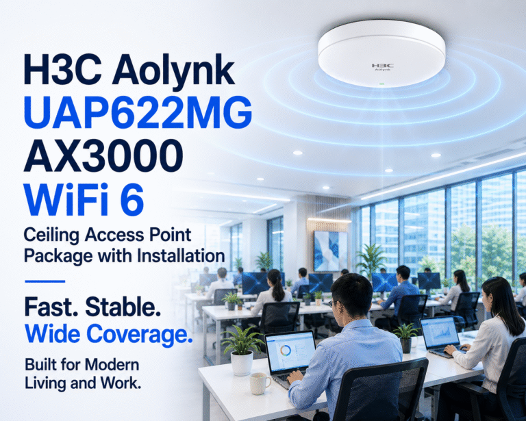 H3C Aolynk UAP622MG AX3000 WiFi 6 Ceiling Access Point Package with Installation (10)