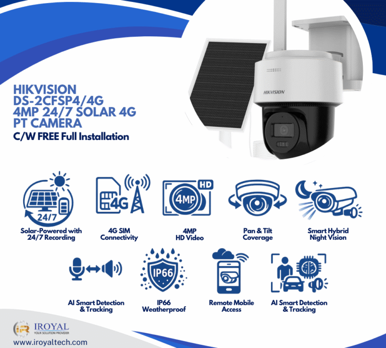 Hikvision DS 2CFSP4 4MP Solar 4G Pan and Tilt Outdoor CCTV Camera Package (1)