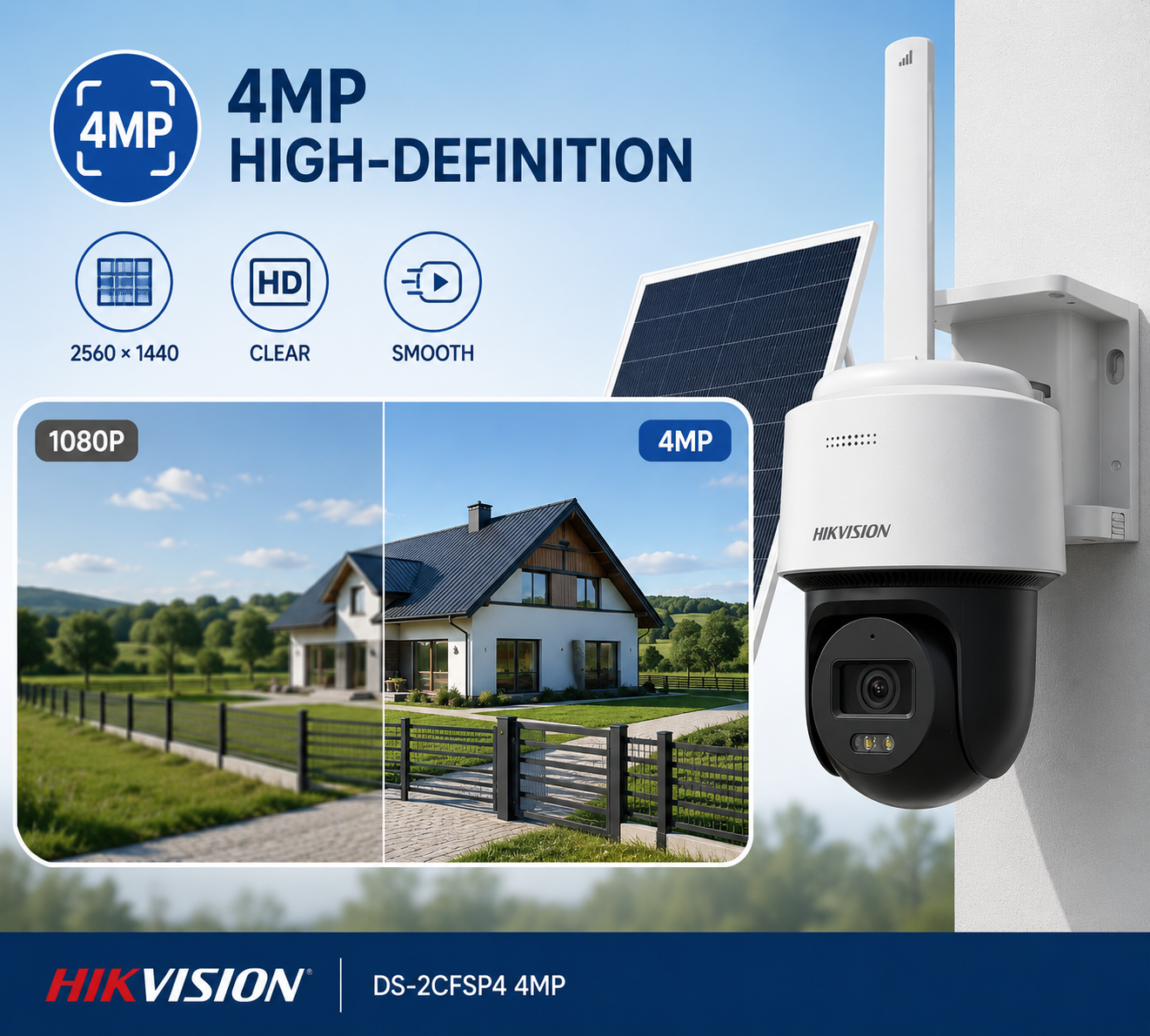 Hikvision DS 2CFSP4 4MP Solar 4G Pan and Tilt Outdoor CCTV Camera Package (6)