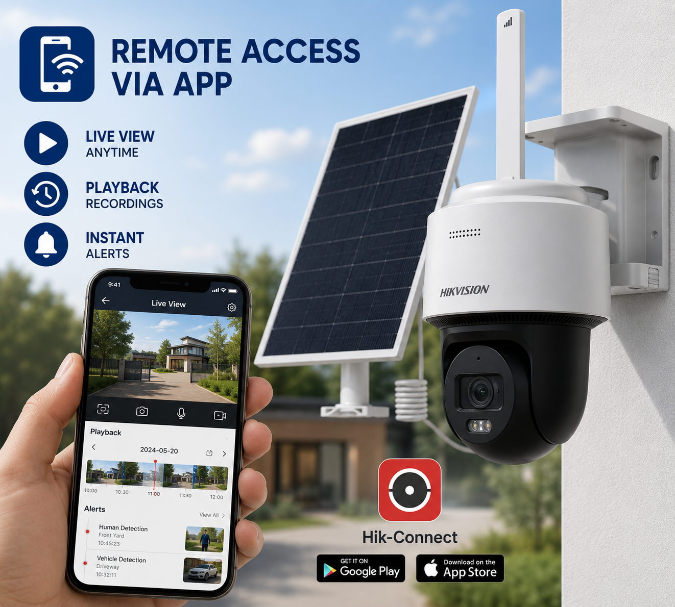 Hikvision DS 2CFSP4 4MP Solar 4G Pan and Tilt Outdoor CCTV Camera Package (8)