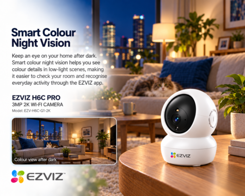 EZVIZ H6C PRO 3MP 2K WI-FI CAMERA Model: EZV-H6C-G1-2K 1 CAM TO 16 CAM Pan Tilt Smart Color Night Vision Auto Smart Tracking WiFi Camera 87 16b2def4 8724 4024 9c4c 863a039c9e29