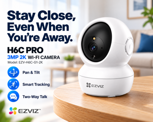 EZVIZ H6C PRO 3MP 2K WI-FI CAMERA Model: EZV-H6C-G1-2K 1 CAM TO 16 CAM Pan Tilt Smart Color Night Vision Auto Smart Tracking WiFi Camera 83 273f534d 7fd3 4aa2 a404 60a739f84314