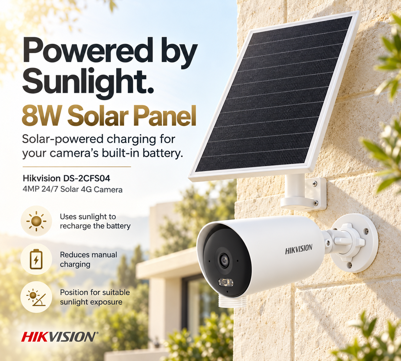 Hikvision DS-2CFS04 4MP 24/7 Solar 4G Camera 5 Hikvision DS-2CFS04 4MP 24/7 Solar 4G Camera - Image 5