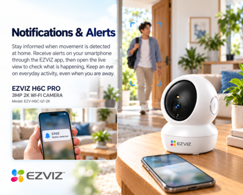 EZVIZ H6C PRO 3MP 2K WI-FI CAMERA Model: EZV-H6C-G1-2K 1 CAM TO 16 CAM Pan Tilt Smart Color Night Vision Auto Smart Tracking WiFi Camera 89 67def73b df68 4c70 b707 8df8d2cb7bbc