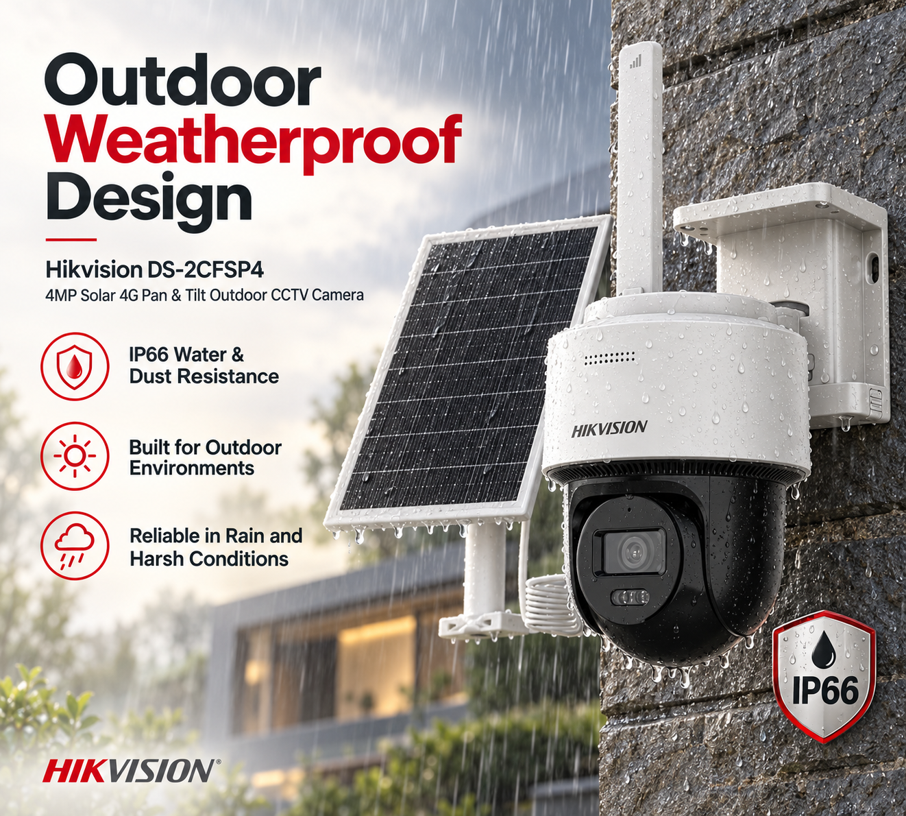 Hikvision DS-2CFSP4 4MP Solar 4G Pan and Tilt Outdoor CCTV Camera Package 9 Hikvision DS-2CFSP4 4MP Solar 4G Pan and Tilt Outdoor CCTV Camera Package - Image 9