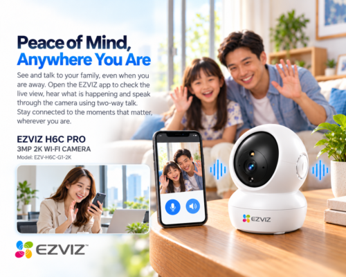 EZVIZ H6C PRO 3MP 2K WI-FI CAMERA Model: EZV-H6C-G1-2K 1 CAM TO 16 CAM Pan Tilt Smart Color Night Vision Auto Smart Tracking WiFi Camera 90 8c7f2be4 51b9 4658 9ace b64d04b3d5f5