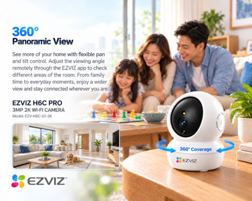 EZVIZ H6C PRO 3MP 2K WI-FI CAMERA Model: EZV-H6C-G1-2K 1 CAM TO 16 CAM Pan Tilt Smart Color Night Vision Auto Smart Tracking WiFi Camera 86 a1c428e8 4318 4a19 81fa 58c43630145c