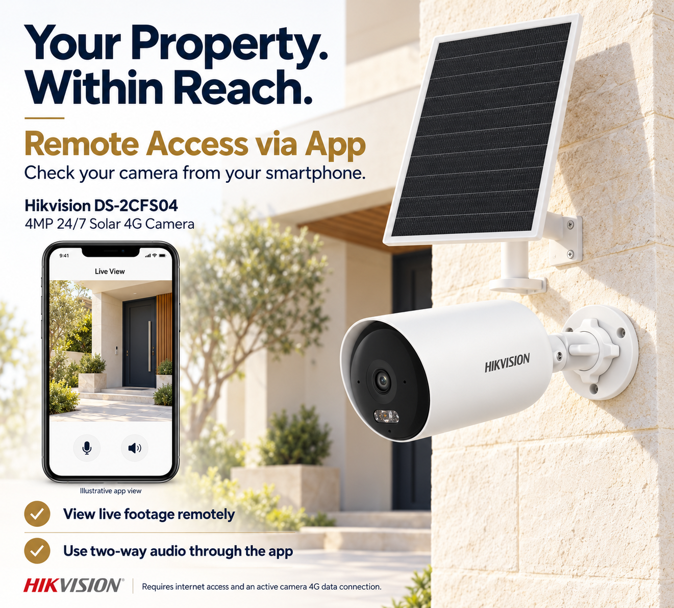 Hikvision DS-2CFS04 4MP 24/7 Solar 4G Camera 12 Hikvision DS-2CFS04 4MP 24/7 Solar 4G Camera - Image 12
