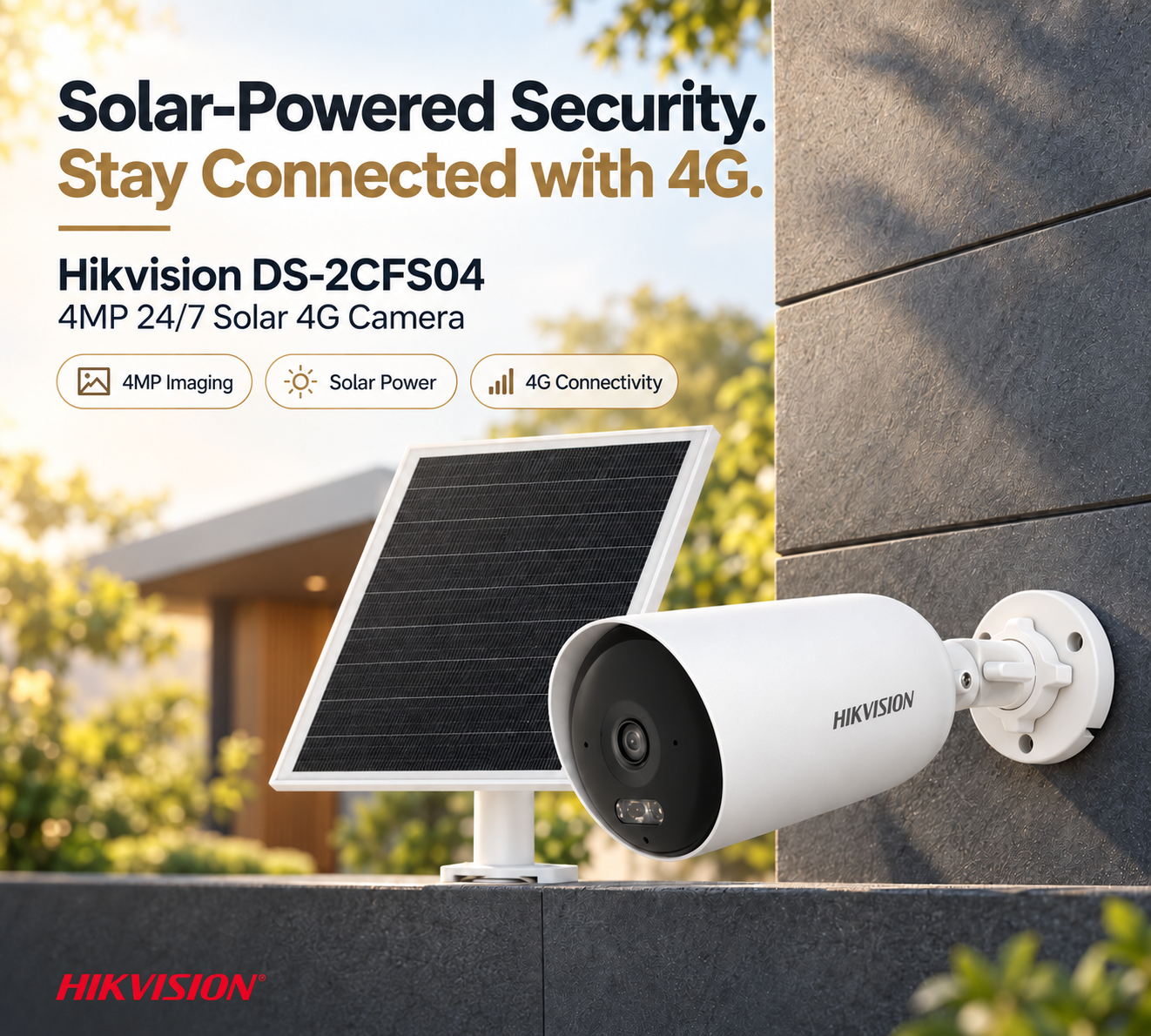 Hikvision DS-2CFS04 4MP 24/7 Solar 4G Camera 2 Hikvision DS-2CFS04 4MP 24/7 Solar 4G Camera - Image 2